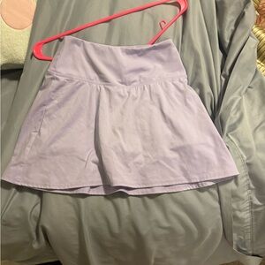 All in Motion Lilac Lavender Mini Skater Skirt